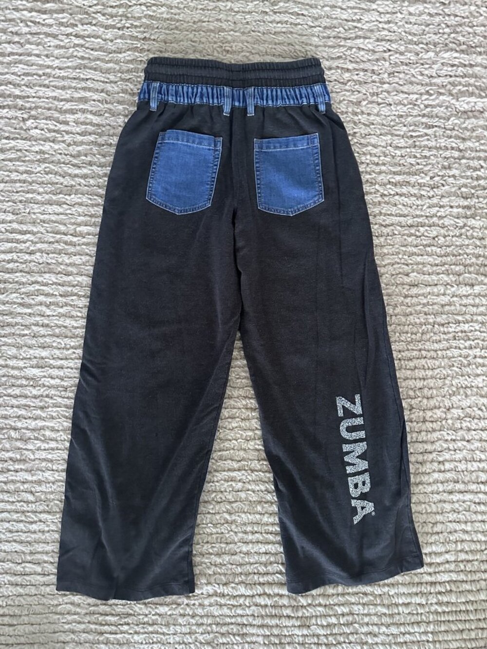 Zumba Wear Black Denim Panel Joggers | Small - Picture 2 of 6